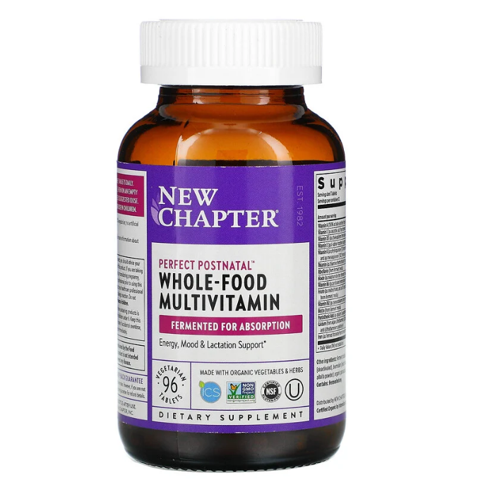 New Chapter, Perfect Postnatal, мультивитамины из цельных продуктов, 96 вегетарианских таблеток - фото 2 - id-p70215458