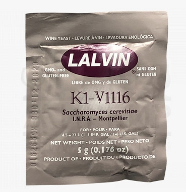 Винные дрожжи Lalvin "K1-V1116", 5 г