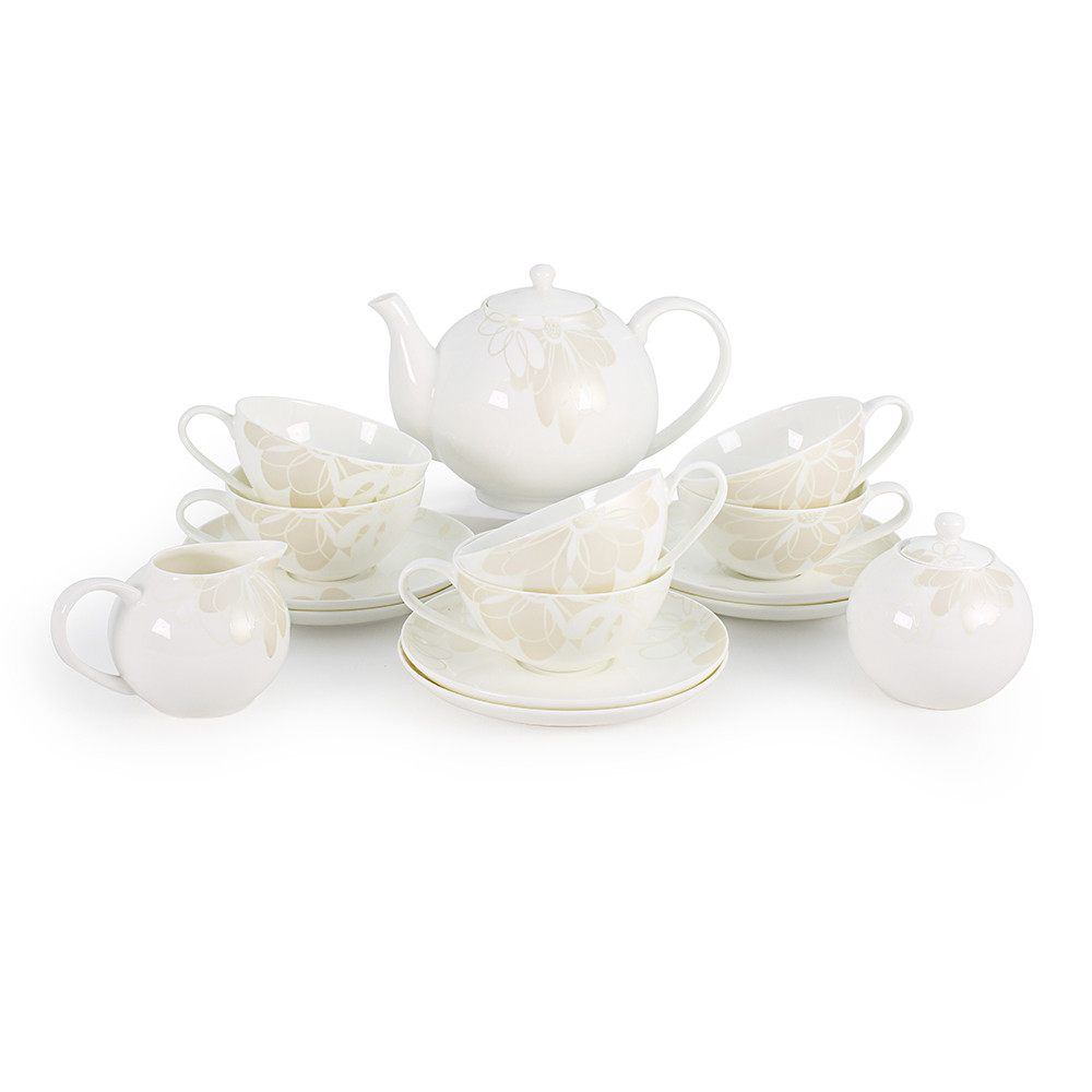 Фарфоровый чайный сервиз 6 персон Магнолия (Акку, Казахстан), фото 1
