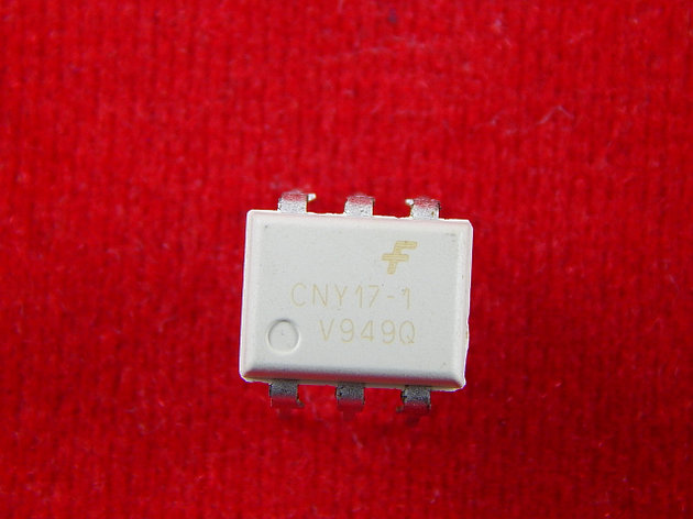 Оптопара CNY17-1, с транзистором на выходе, 60мА, 5кВ, 40%, DIP-6, фото 2