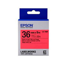 Лента Epson C53S657004 LK-7RBP Пастельная лента 36мм,Красн./Черн., 9м