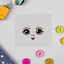 Термонаклейка для декорирования текстильных изделий "Кукла Варвара", 6,5*6,3 см