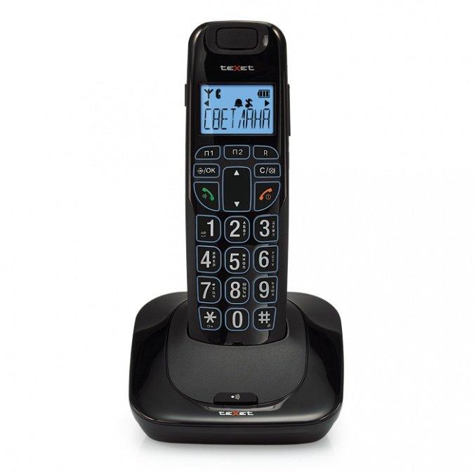 Телефон беспроводной Texet TX-D7505А черный