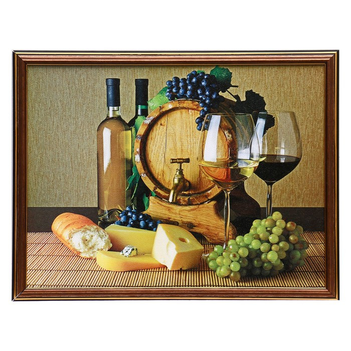 Картина "Бочонки вина" 30х40 см (33х43см)