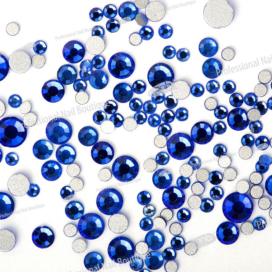 Стразы PNB синие, микс размеров, стекло - фото 2 - id-p82599470
