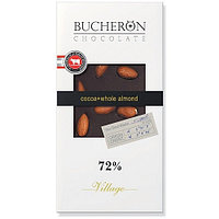 Шоколад горький c цельным миндалем Bucheron, 100 гр