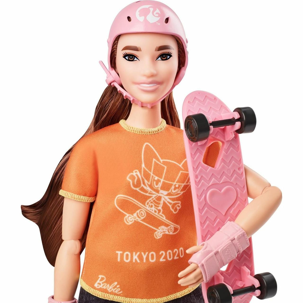 Barbie Игровой набор "Олимпийская спортсменка Скейбордистка" (пышная) - фото 3 - id-p82600334