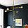 Люстра золотая минимализм в модерне (Gold Chandelier Modernism - Modern-Minimalism), фото 3