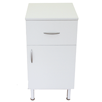 Тумба лабораторная серия ТЛК (ТК-02-01) белая аллюм. профиль