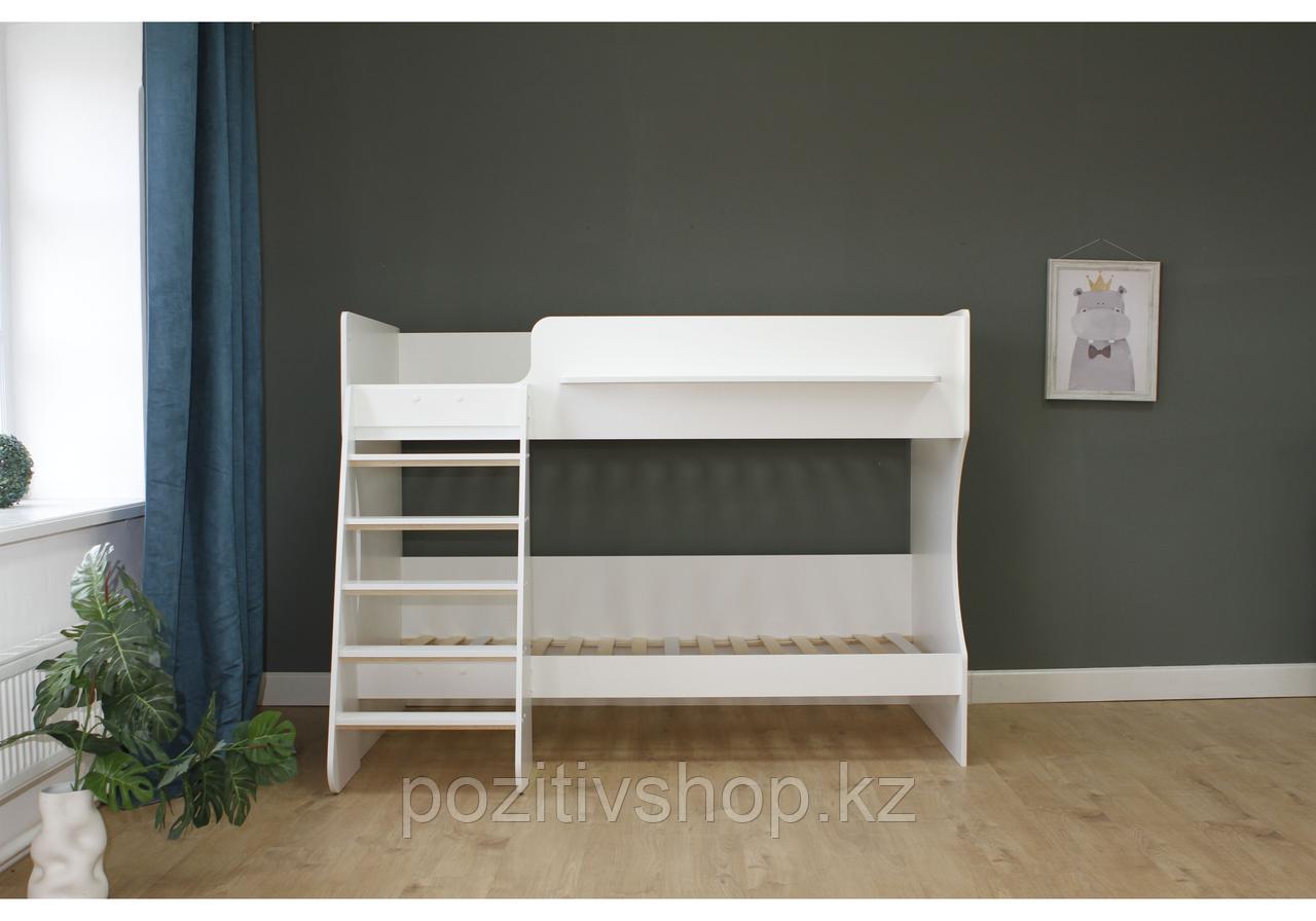 Двухъярусная кровать К432 Капризун белая - фото 3 - id-p82613368