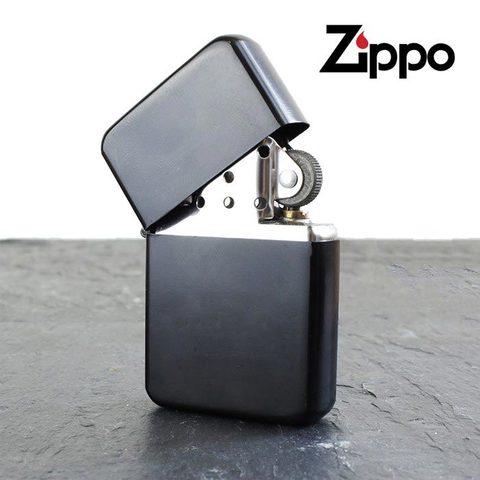 Зажигалка бензиновая ZIPPO (Черный металл) - фото 1 - id-p82617727