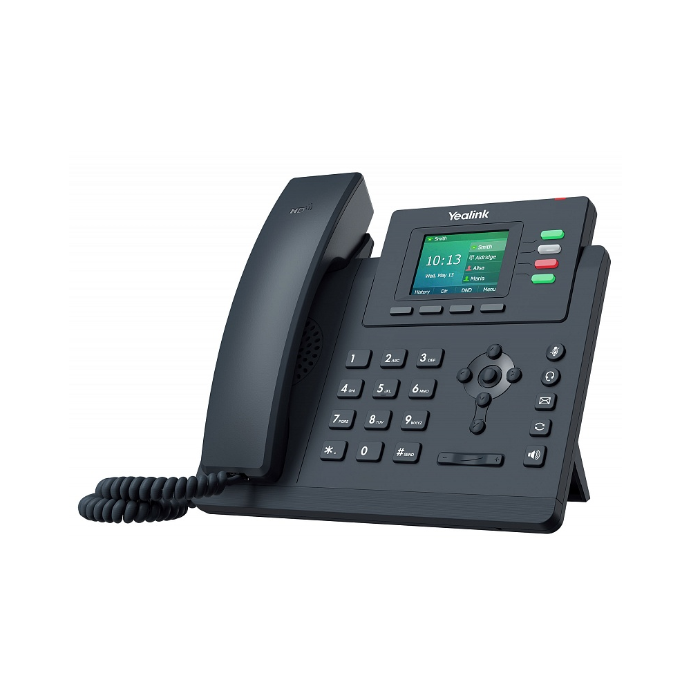 Yealink SIP-T33G IP-телефон 4 линии,цветной экран, PoE, GigE, с БП замена T40G - фото 1 - id-p82620366