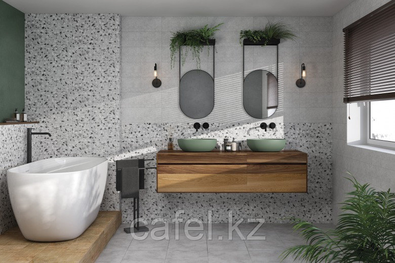 Кафель | Плитка настенная 20х60 Терраццо | Terrazzo серый камушки - фото 5 - id-p82629439