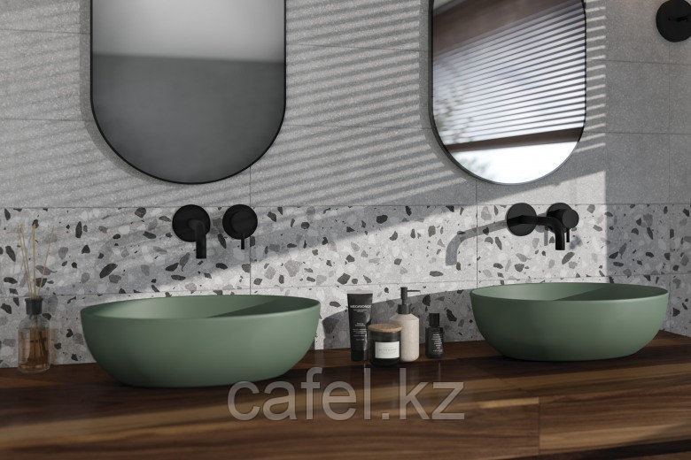 Кафель | Плитка настенная 20х60 Терраццо | Terrazzo серый камушки - фото 6 - id-p82629439