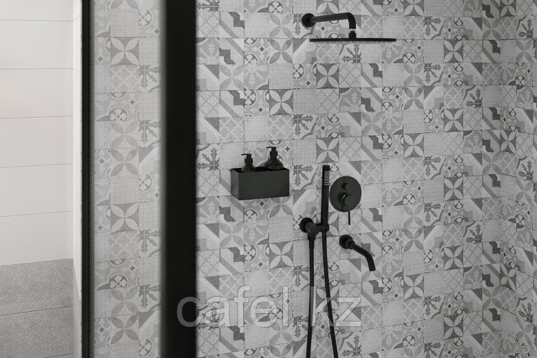 Кафель | Плитка настенная 20х60 Терраццо | Terrazzo серый пэчворк - фото 4 - id-p82629880