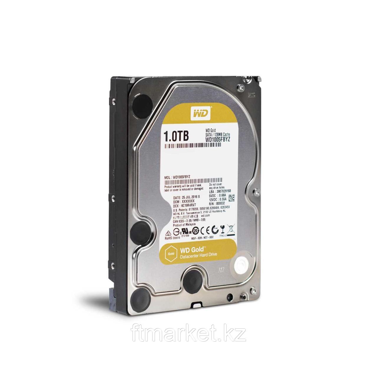 Накопитель на жестком магнитном диске WD Жесткий диск WD GOLD WD1005FBYZ 1ТБ 3,5" 7200RPM 128MB 512N