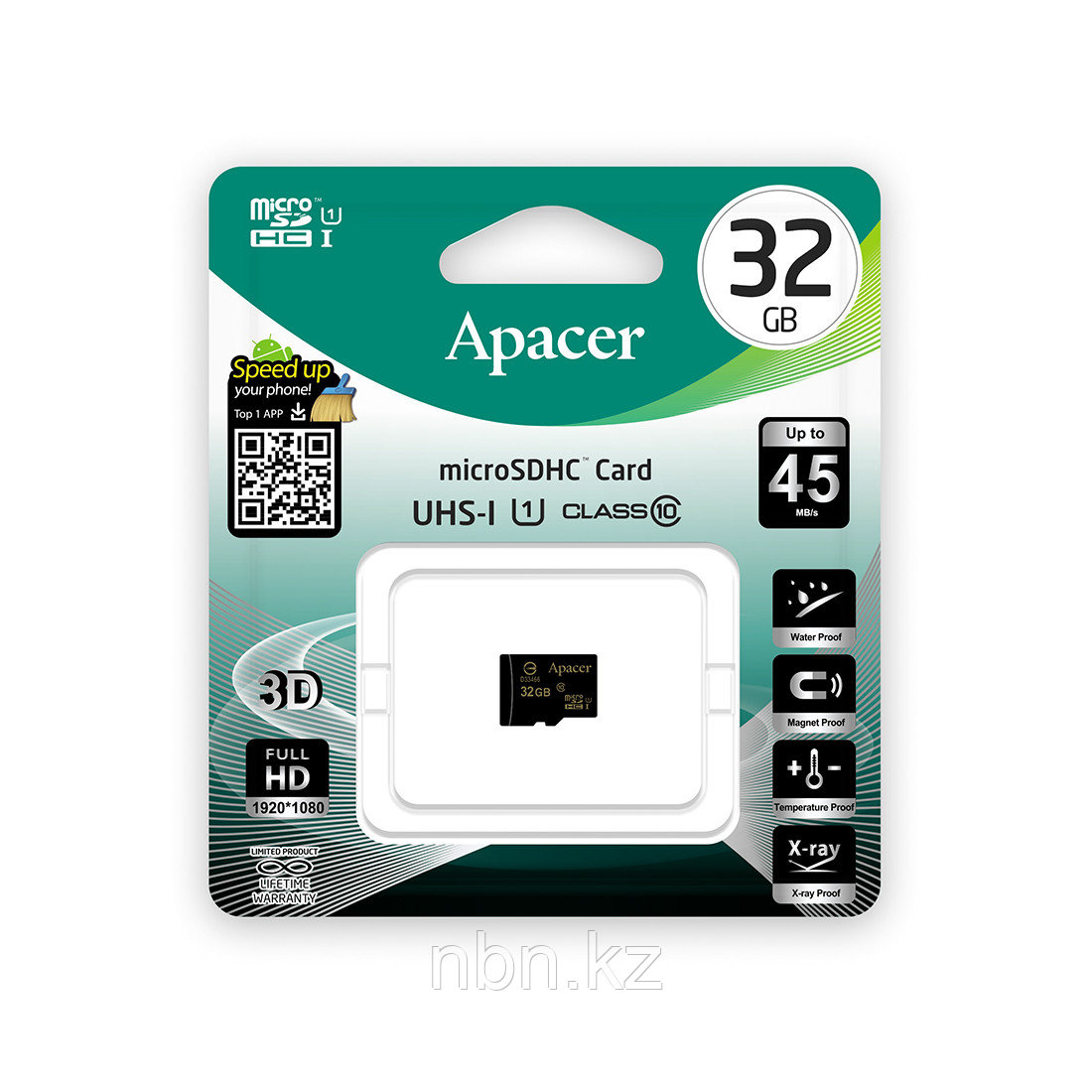 Карта памяти Apacer AP32GMCSH10U1-R 32GB - фото 2 - id-p82623424