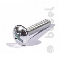 Винт DIN  967 с полукруглой головкой 6*20 черный