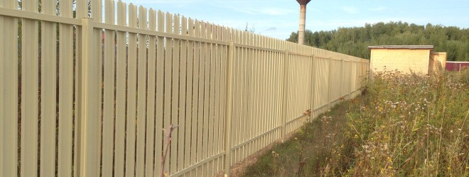 Евроштакетник с полимерным покрытием, глянец 0,45мм