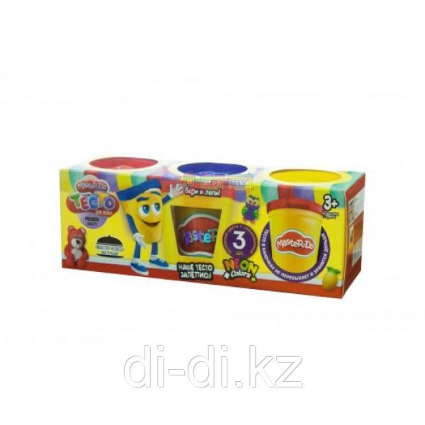 Danko Toys Набор для творчества Тесто для лепки "Master Do"3 банки,50г