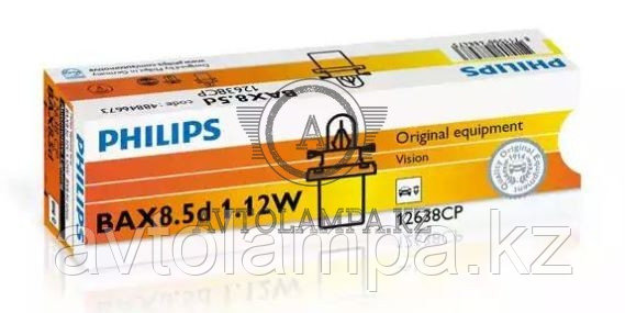 Philips 12638 Bax BX8.5d white 12V 1.12W