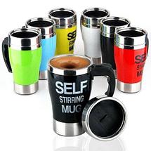 Кружка-миксер саморазмешивающая SELF MIXING MUG CUP (Черный), фото 2