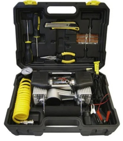 Компрессор двухпоршневой с набором инструмента в чемодане SEIKO H-85 - фото 1 - id-p82682204