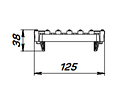 Решетка водоприемная VS LINE DN100.13.50 - чугунная ВЧ, с крепежом, кл. С250, фото 3