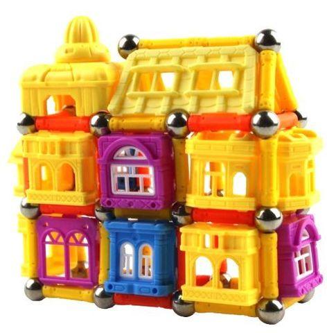 Конструктор волшебных замков «Магнитные Кубики» JC Toy (88 деталей) - фото 1 - id-p82683486