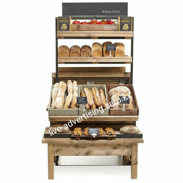 Торговый хлебный стеллаж для магазина №13 - фото 2 - id-p82686789