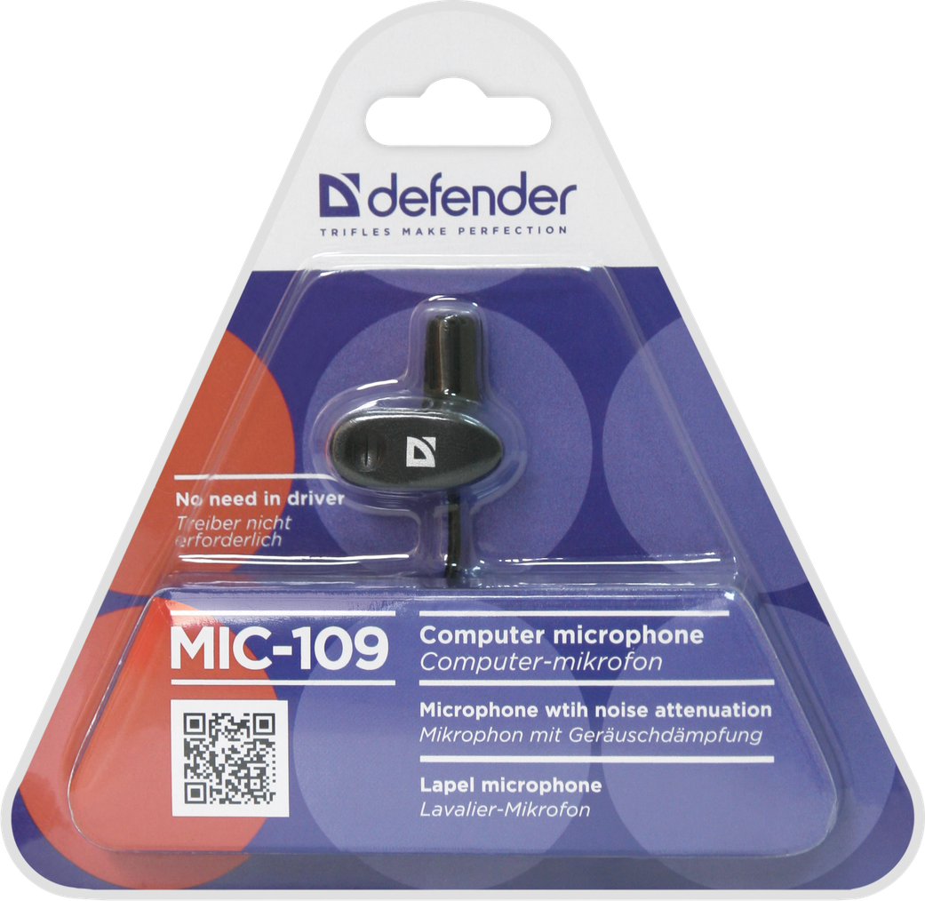 Микрофон компьютерный Defender MIC-109 (Black) - фото 4 - id-p82514099