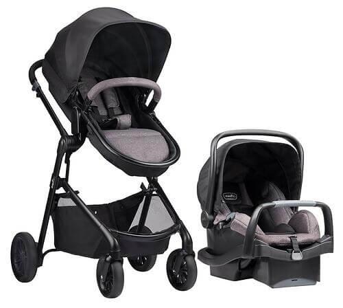 Коляска-трансформер 2в1 Evenflo Travel System Pivot Casual Gray