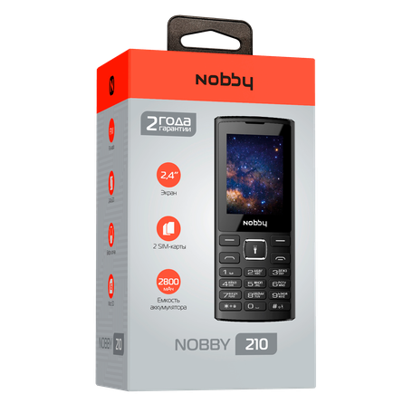 Мобильный телефон Nobby 210 (Black) - фото 5 - id-p81274060