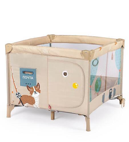 Манеж Happy Baby Alex Home Brown