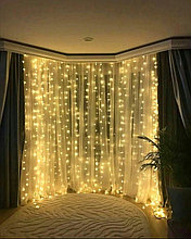 Гирлянда ЗАНАВЕС 3х3м, теплый, белый