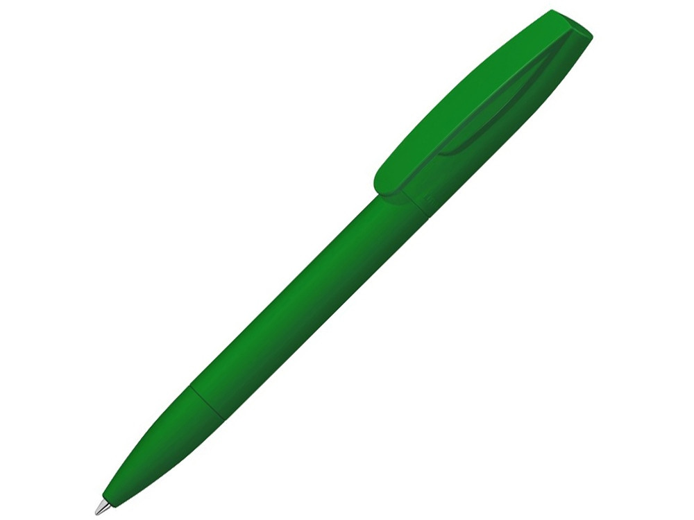 Шариковая ручка Coral Gum с прорезиненным soft-touch корпусом и клипом., зеленый - фото 1 - id-p82798325