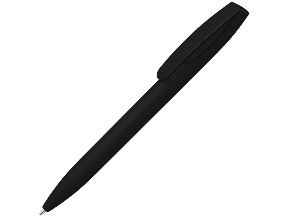 Шариковая ручка Coral Gum с прорезиненным soft-touch корпусом и клипом., черный - фото 1 - id-p82798326