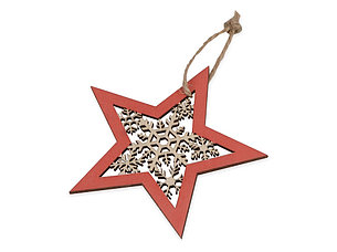 Подвеска деревянная Звездочка, фото 1
