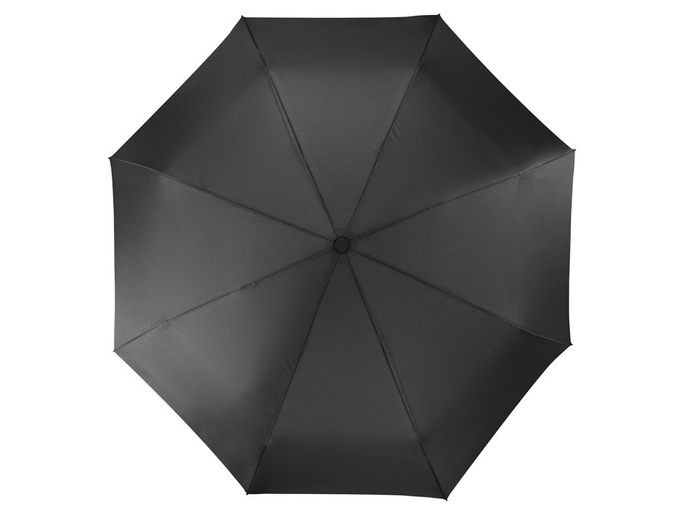 Зонт складной Irvine, полуавтоматический, 3 сложения, с чехлом, черный - фото 6 - id-p82798161
