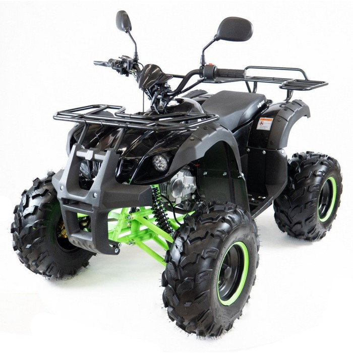 Квадроцикл бензиновый MOTAX ATV Grizlik-7, черно-зеленый, электростартер, родительский контроль