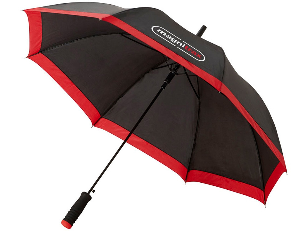 Зонт-трость Kris 23 полуавтомат, черный/красный - фото 3 - id-p82798090