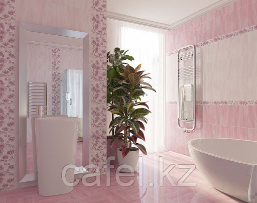 Кафель | Плитка настенная 25х35 Агата | Agata розовый декор D1, фото 2