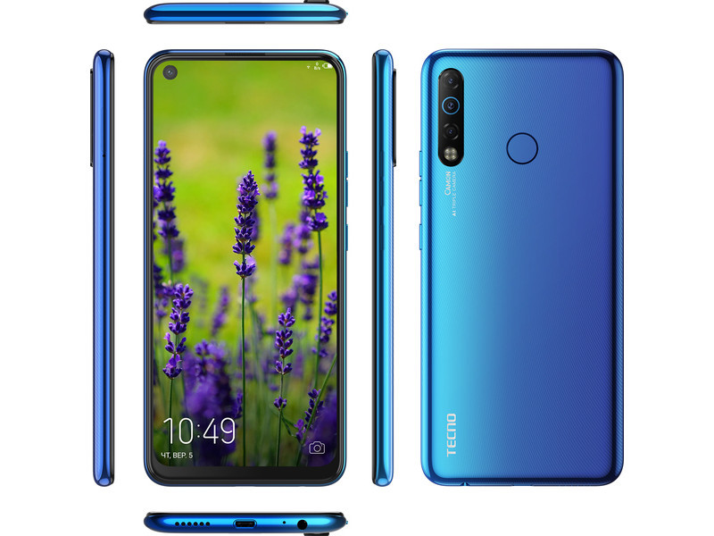 Смартфон TECNO Camon 12 Air CC6 DUALSIM (Bay Blue) - фото 3 - id-p82514575