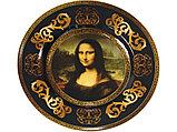 Подарочный набор «Мона Лиза»: блюдо для сладостей, две кружки, фото 4