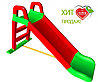 Горка детская Doloni 0140 красный/зеленый