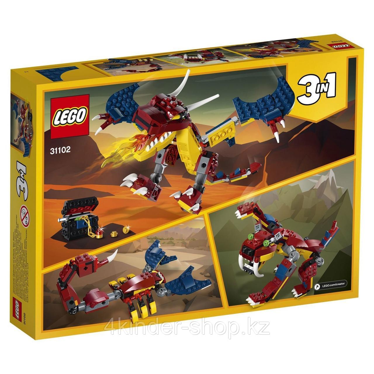 Конструктор LEGO Creator Огненный дракон - фото 2 - id-p82812022