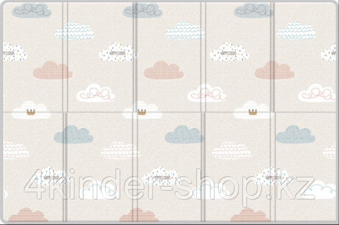 Складной коврик Sillky Portable "Облачка", 140x200x1.0 см