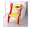 Сиденье для унитаза с лесенкой и ручками Pituso жёлтый, фото 2