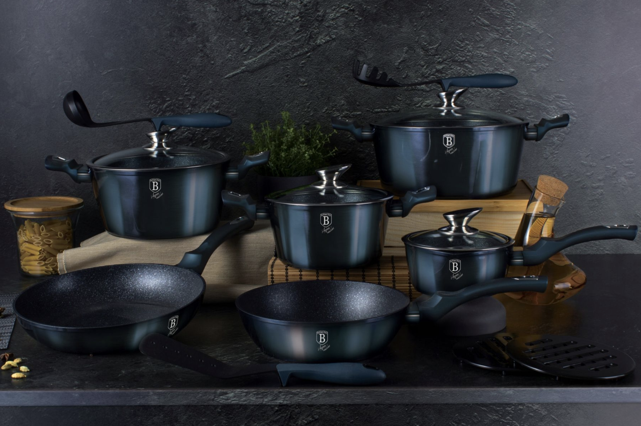 Набор посуды Berlinger Haus Metallic Line Aquamarine Edition 10 предметов - фото 3 - id-p82820310