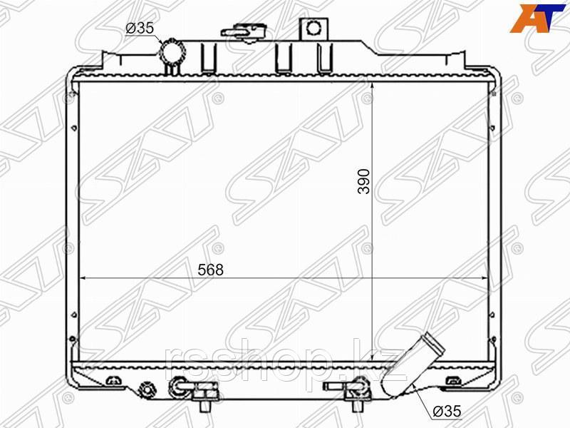 Радиатор MITSUBISHI DELICA L300 89-99 4D56 Diesel, фото 1